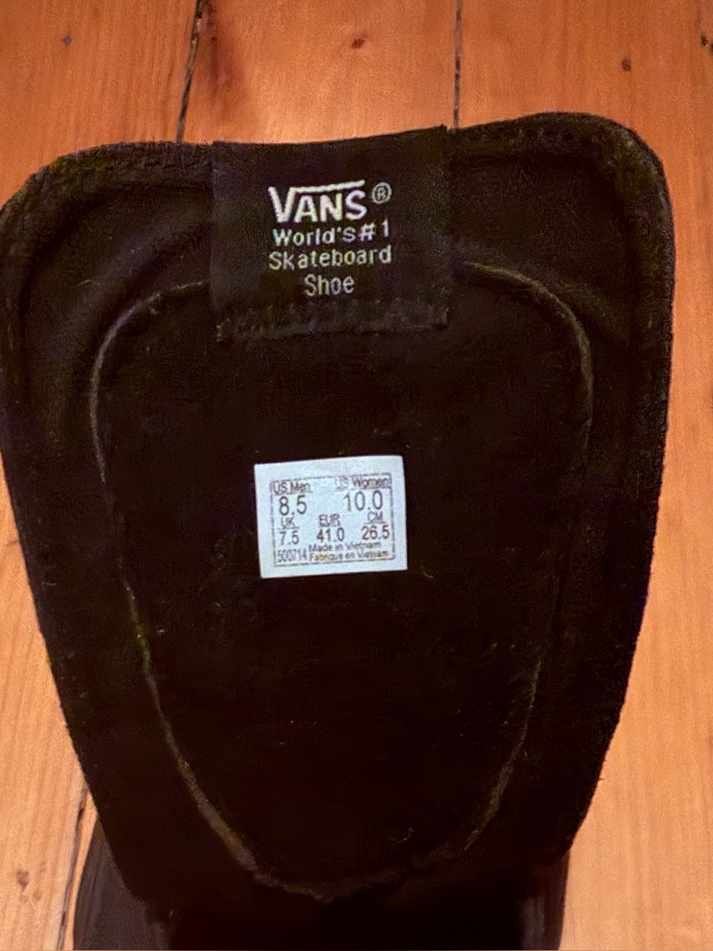 Vans Sk8 Unisex Womens 10/ Mens 8.5 Black High-Top Sneakers - Picture 2 of 4